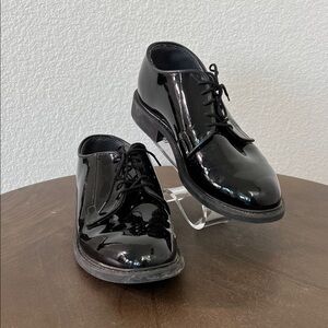 Bates Shiny Black Men's Oxfords